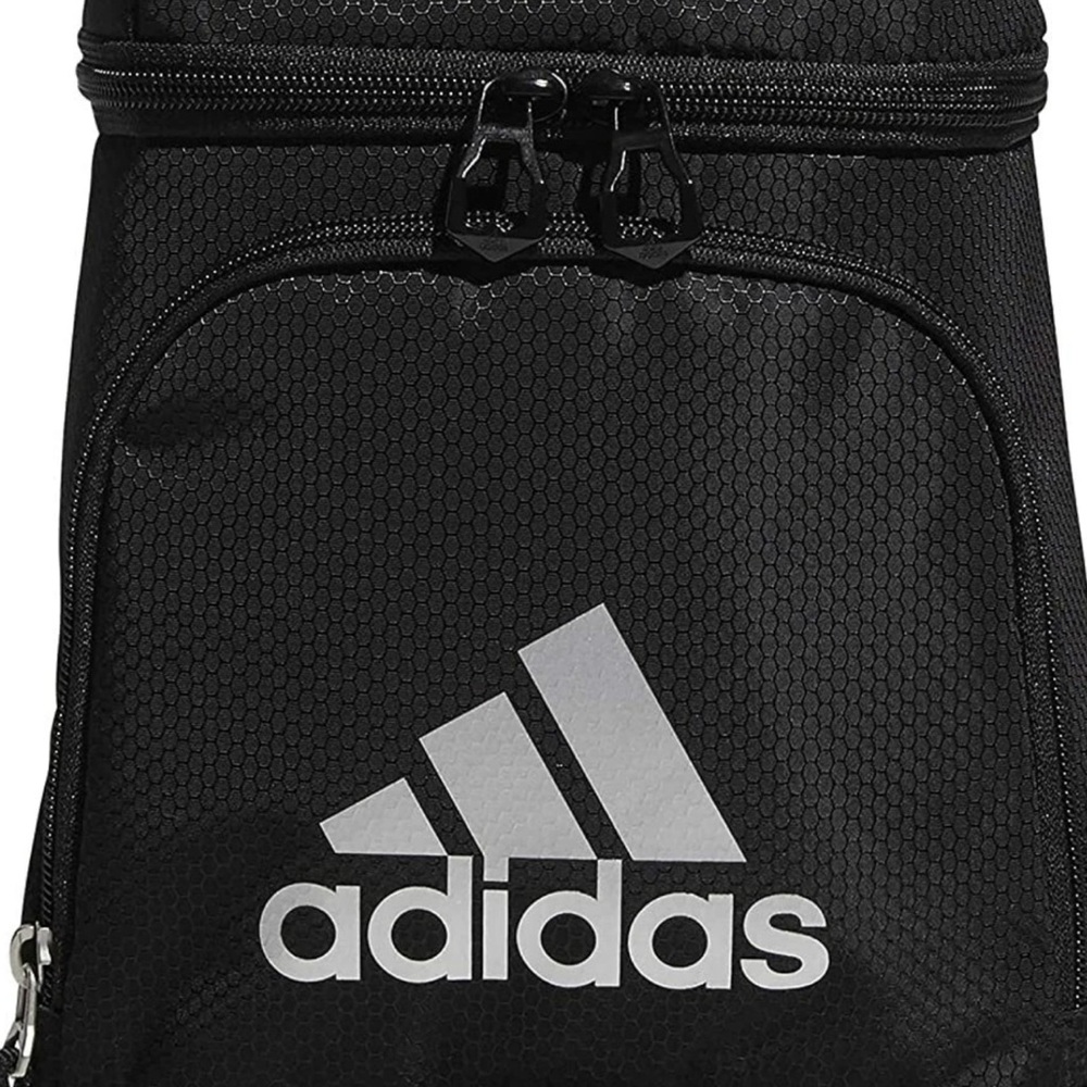 adidas Black Toiletry Pouch with Silver Logo Accent